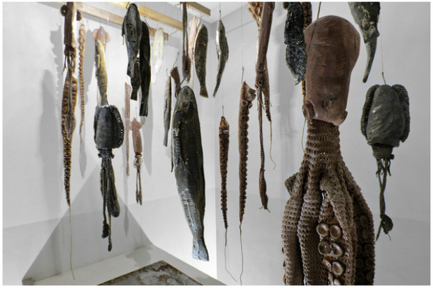 Installation “Garum Old Fish Market” by designer Johnny Hermann