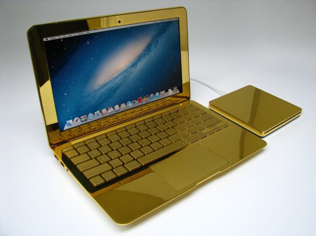 Gold, platinum and diamonds for Macbook and iPhone by Computer Choppers