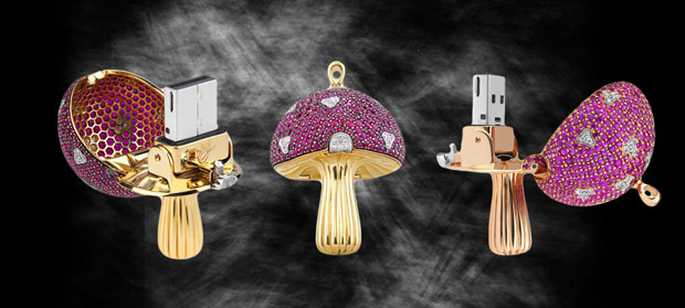 The usb stick in diamonds and precious stones by Shawish Jewellery