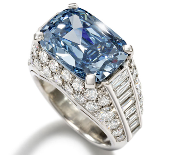 blue diamond ring by bulgari